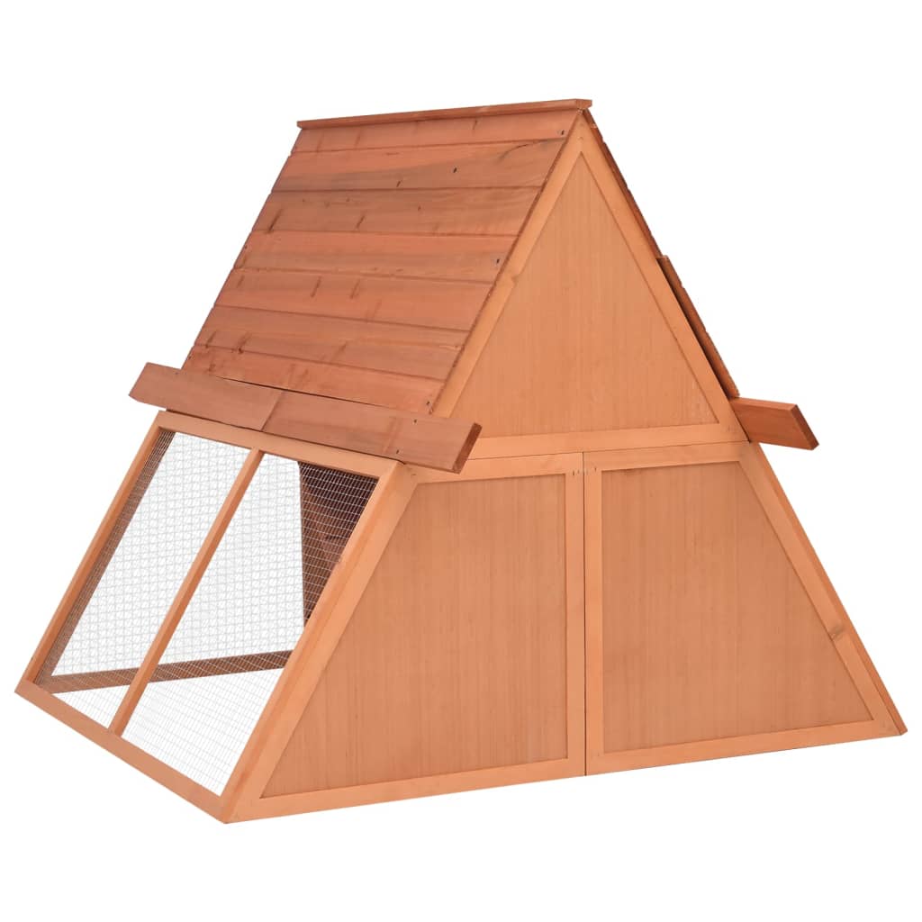 vidaXL Cușcă de iepuri, 152x127x109,5 cm, lemn masiv de brad vidaXL Cușcă de iepuri, 152x127x109,5 cm, lemn masiv de brad