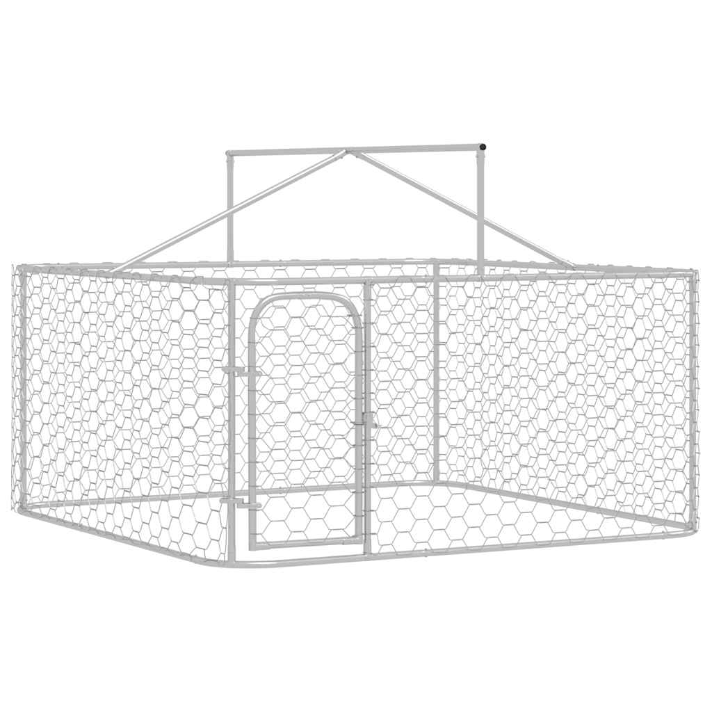 vidaXL Padoc pentru câini de exterior, cu acoperiș, 200x200x150 cm vidaXL Padoc pentru câini de exterior, cu acoperiș, 200x200x150 cm