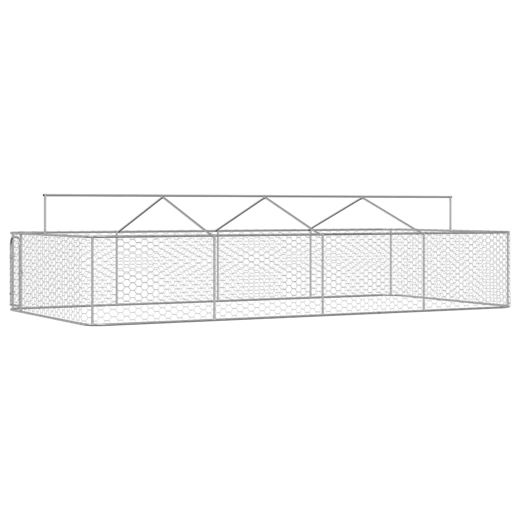vidaXL Padoc pentru câini de exterior, cu acoperiș, 600x300x150 cm vidaXL Padoc pentru câini de exterior, cu acoperiș, 600x300x150 cm