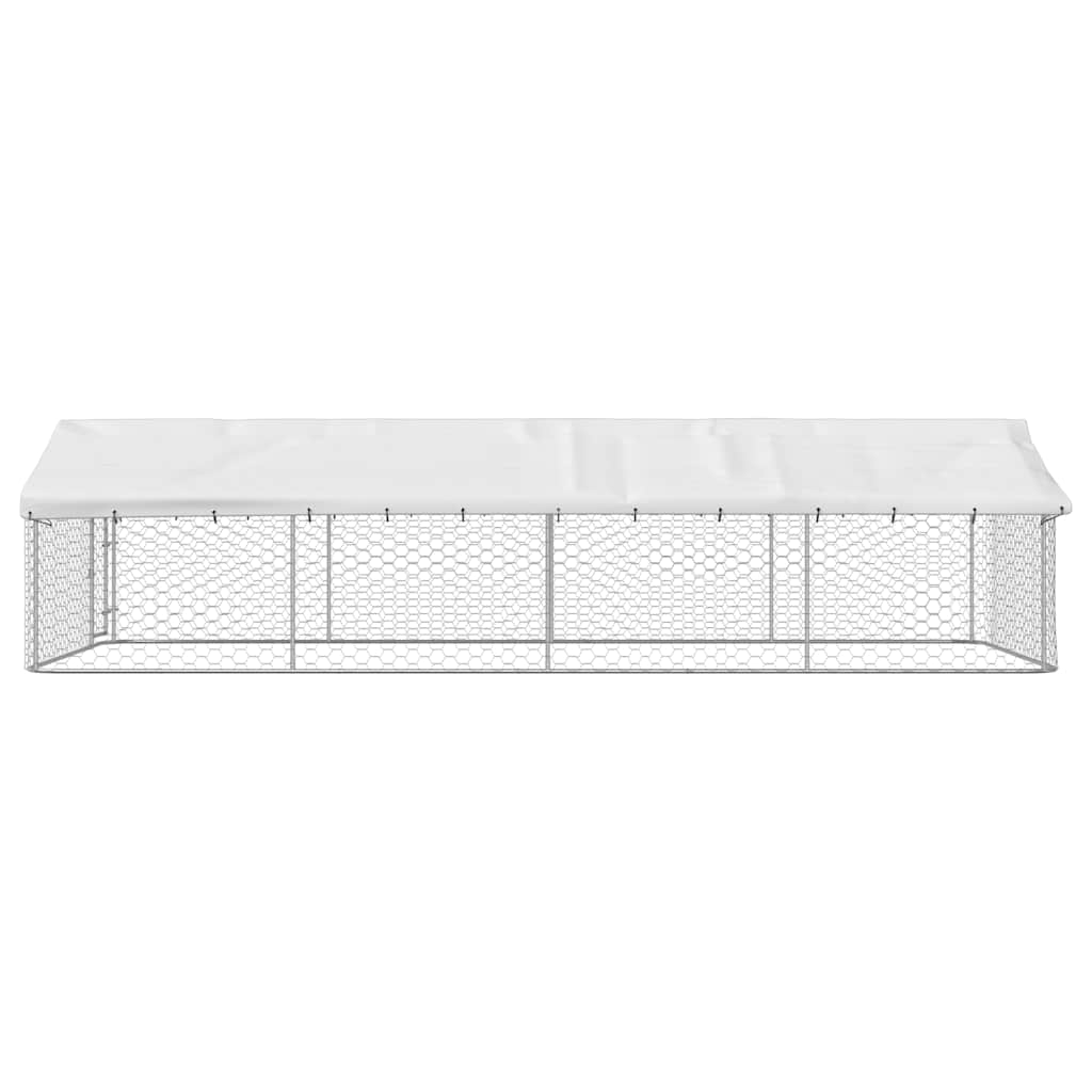 vidaXL Padoc pentru câini de exterior, cu acoperiș, 600x300x150 cm vidaXL Padoc pentru câini de exterior, cu acoperiș, 600x300x150 cm