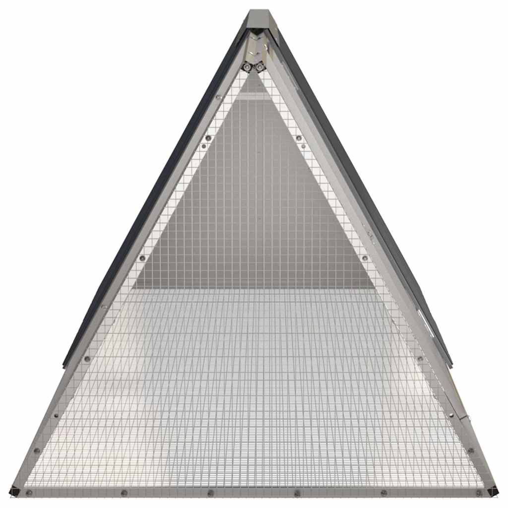 vidaXL Cușcă pentru iepuri antracit 201,5x80,5x71 cm oțel galvanizat