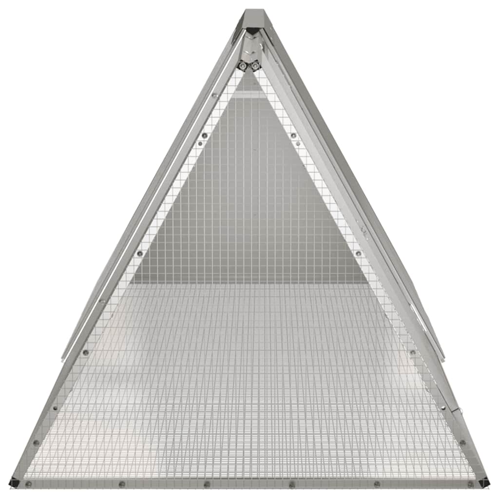 vidaXL Cușcă pentru iepuri, gri, 201,5x80,5x71 cm, oțel galvanizat vidaXL Cușcă pentru iepuri, gri, 201,5x80,5x71 cm, oțel galvanizat