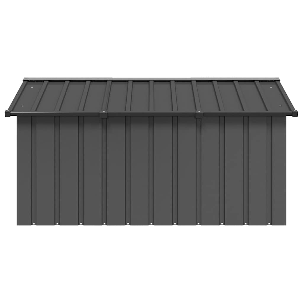 vidaXL Casă pentru câini antracit 116,5x153x81,5 cm oțel galvanizat vidaXL Casă pentru câini antracit 116,5x153x81,5 cm oțel galvanizat