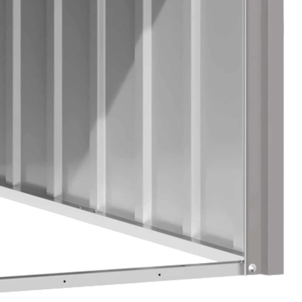 vidaXL Casă pentru câini, gri, 116,5x103x81,5 cm, oțel galvanizat vidaXL Casă pentru câini, gri, 116,5x103x81,5 cm, oțel galvanizat