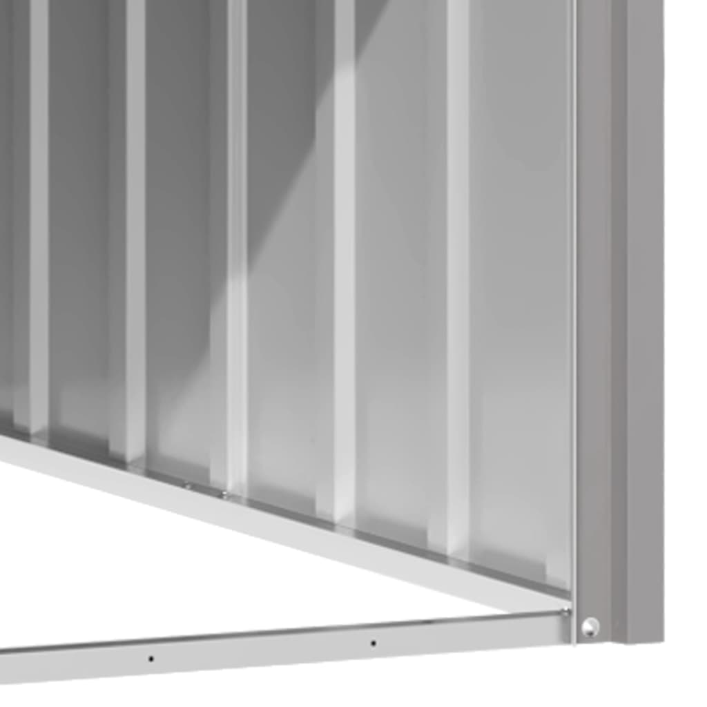 vidaXL Casă pentru câini, gri, 116,5x153x81,5 cm, oțel galvanizat vidaXL Casă pentru câini, gri, 116,5x153x81,5 cm, oțel galvanizat