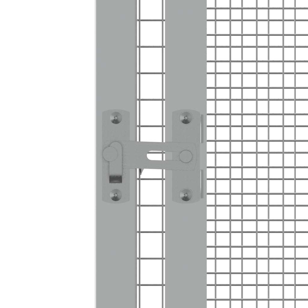 vidaXL Colivie pentru păsări gri 302,5x324,5x211,5 cm oțel galvanizat vidaXL Colivie pentru păsări gri 302,5x324,5x211,5 cm oțel galvanizat