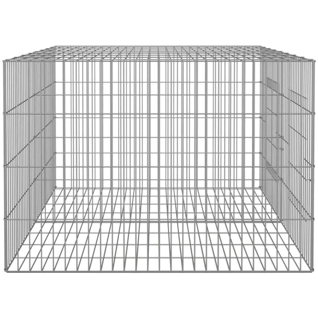 vidaXL Cușcă pentru iepuri, 2 panouri, 110x79x54 cm, fier galvanizat vidaXL Cușcă pentru iepuri, 2 panouri, 110x79x54 cm, fier galvanizat