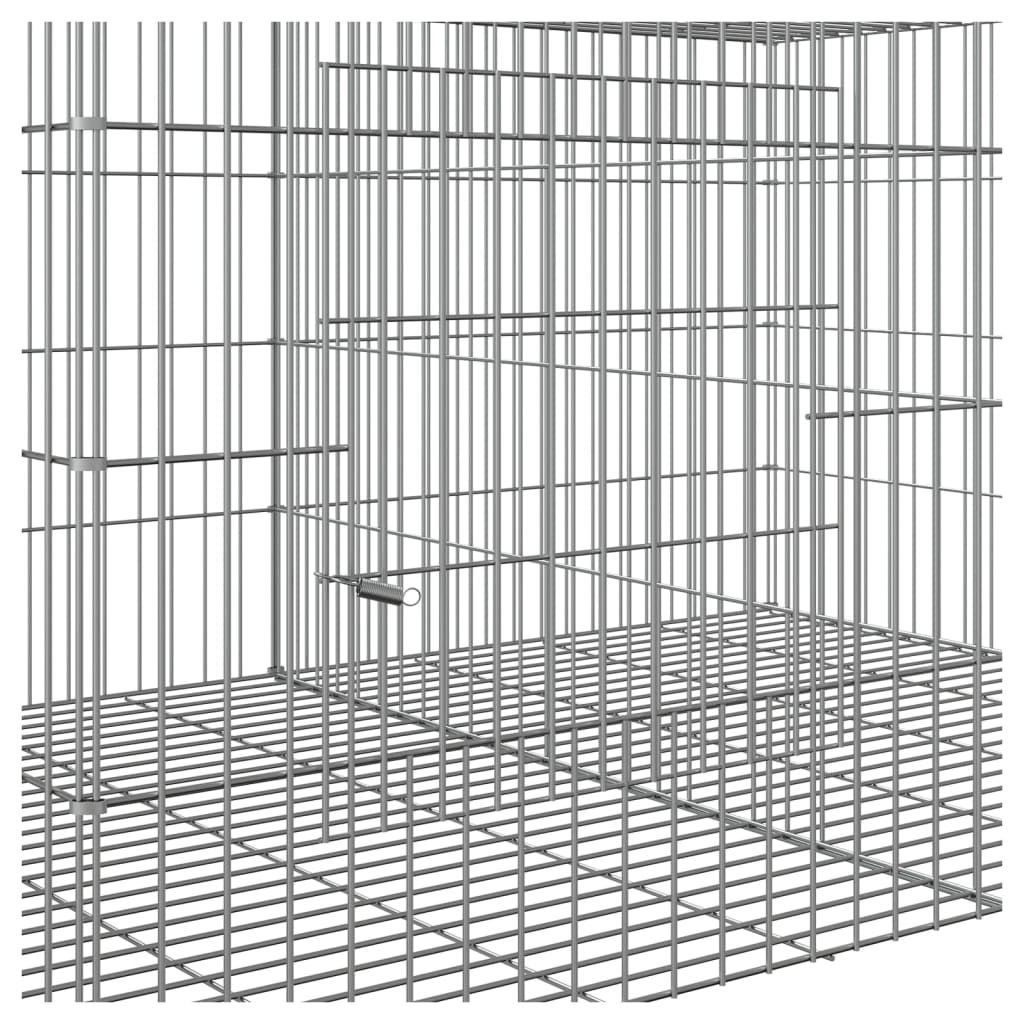 vidaXL Cușcă pentru iepuri, 2 panouri, 110x79x54 cm, fier galvanizat vidaXL Cușcă pentru iepuri, 2 panouri, 110x79x54 cm, fier galvanizat