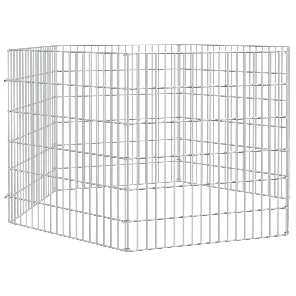 vidaXL Adăpost pentru animale cu 6 panouri, 54x60 cm, fier galvanizat vidaXL Adăpost pentru animale cu 6 panouri, 54x60 cm, fier galvanizat