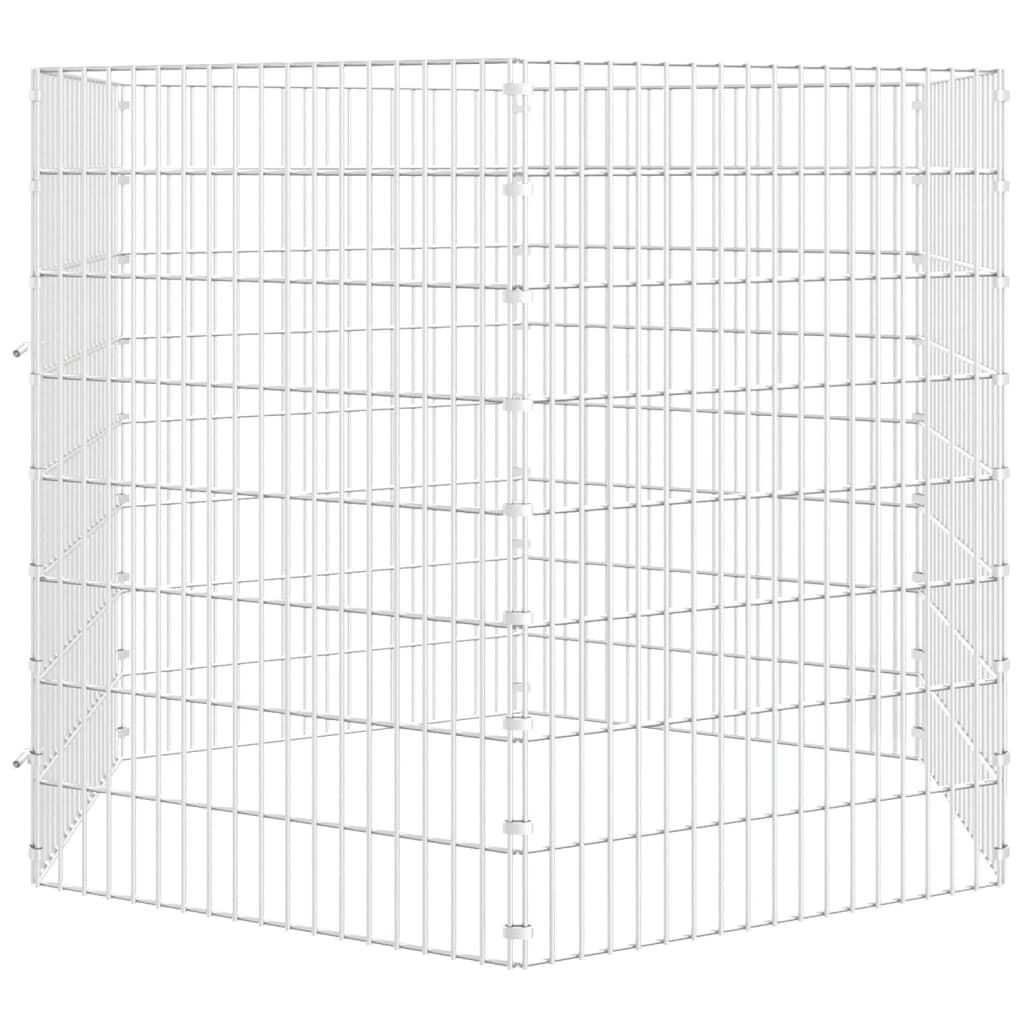vidaXL Adăpost pentru animale cu 6 panouri, 54x80 cm, fier galvanizat vidaXL Adăpost pentru animale cu 6 panouri, 54x80 cm, fier galvanizat