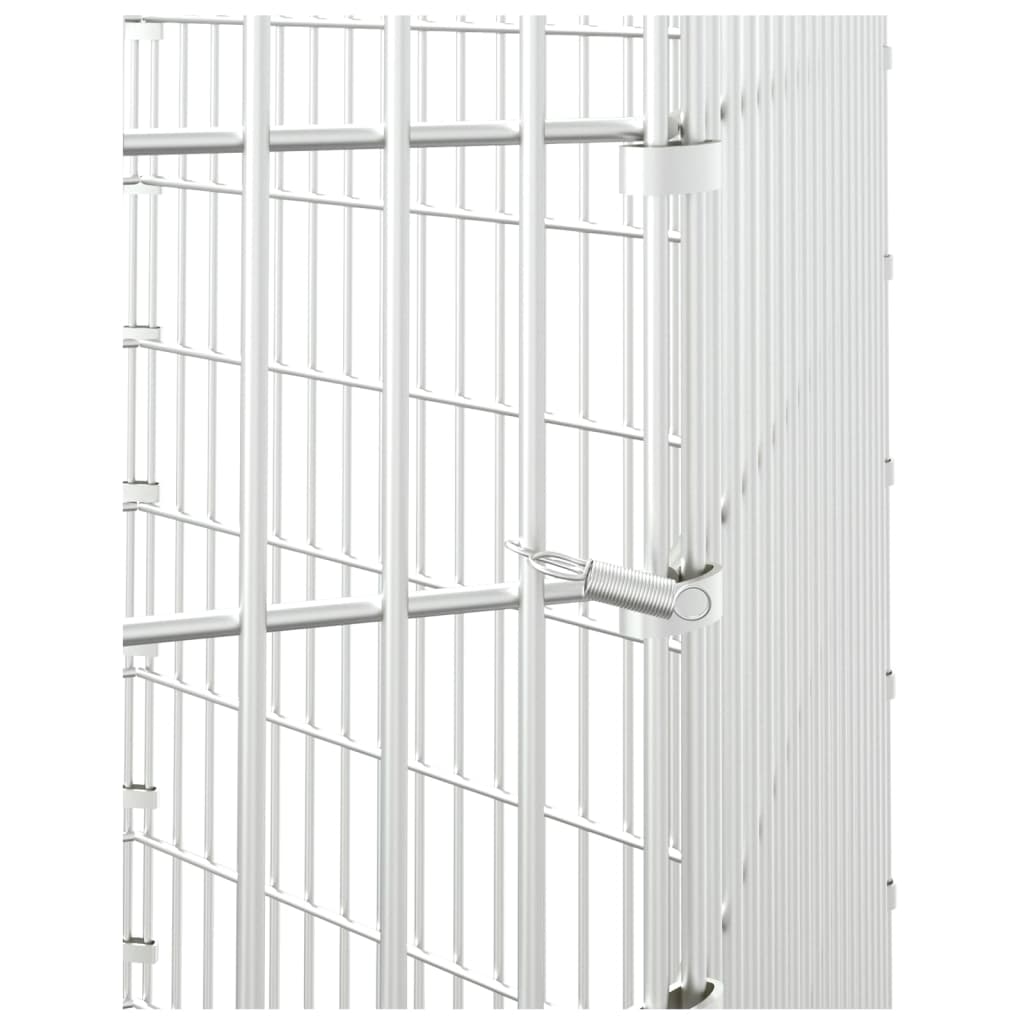 vidaXL Adăpost pentru animale cu 6 panouri, 54x80 cm, fier galvanizat vidaXL Adăpost pentru animale cu 6 panouri, 54x80 cm, fier galvanizat