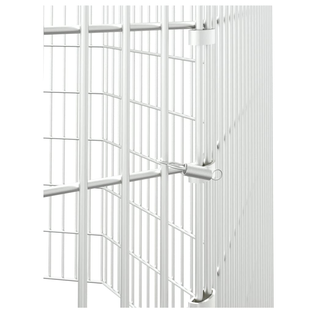 vidaXL Adăpost pentru animale cu 8 panouri, 54x80 cm, fier galvanizat vidaXL Adăpost pentru animale cu 8 panouri, 54x80 cm, fier galvanizat