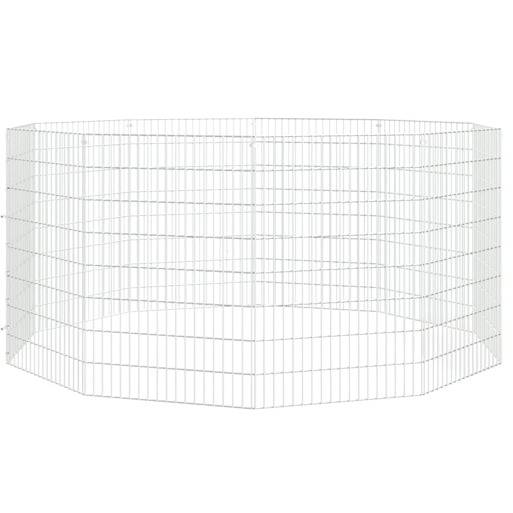 vidaXL Adăpost pentru animale cu 10 panouri, 54x80 cm, fier galvanizat vidaXL Adăpost pentru animale cu 10 panouri, 54x80 cm, fier galvanizat