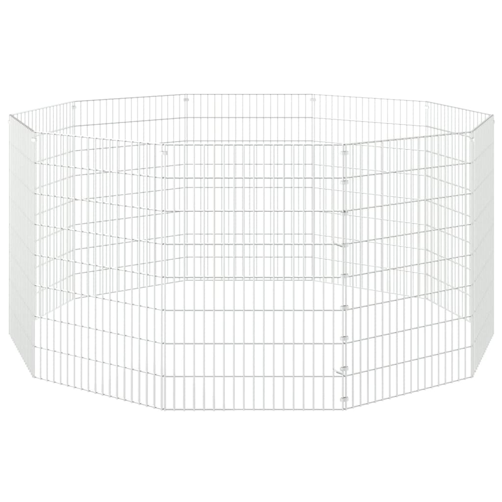 vidaXL Adăpost pentru animale cu 10 panouri, 54x80 cm, fier galvanizat vidaXL Adăpost pentru animale cu 10 panouri, 54x80 cm, fier galvanizat