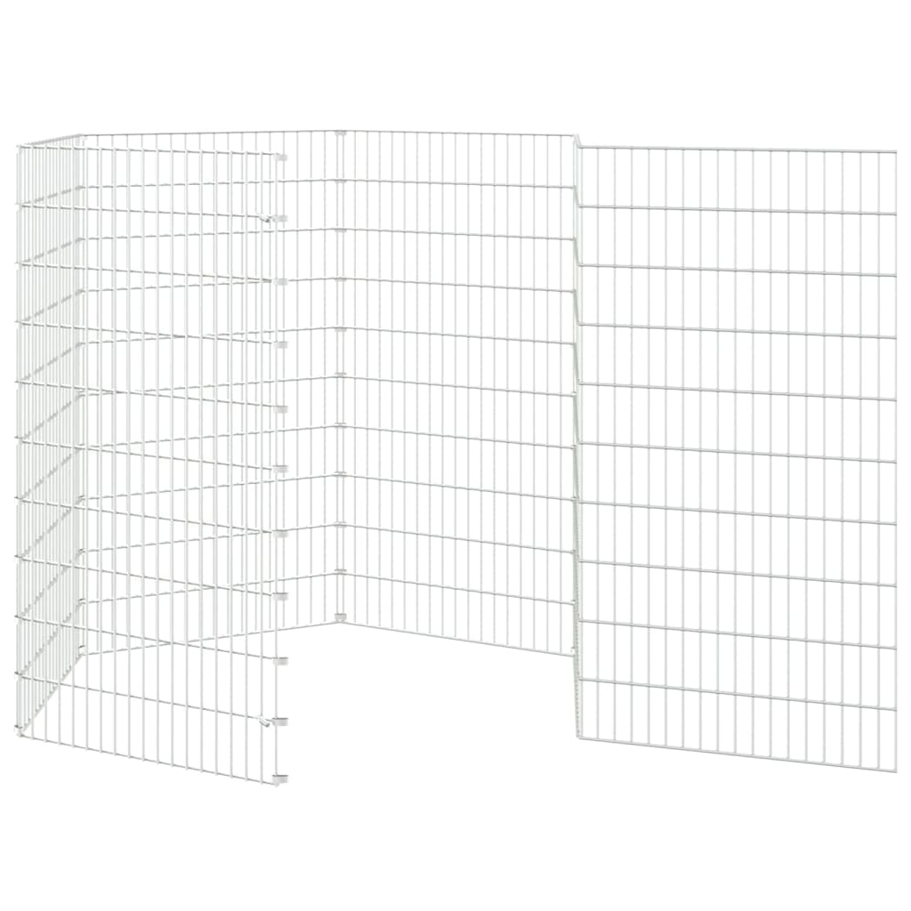 vidaXL Adăpost pentru animale cu 6 panouri, 54x100 cm, fier galvanizat