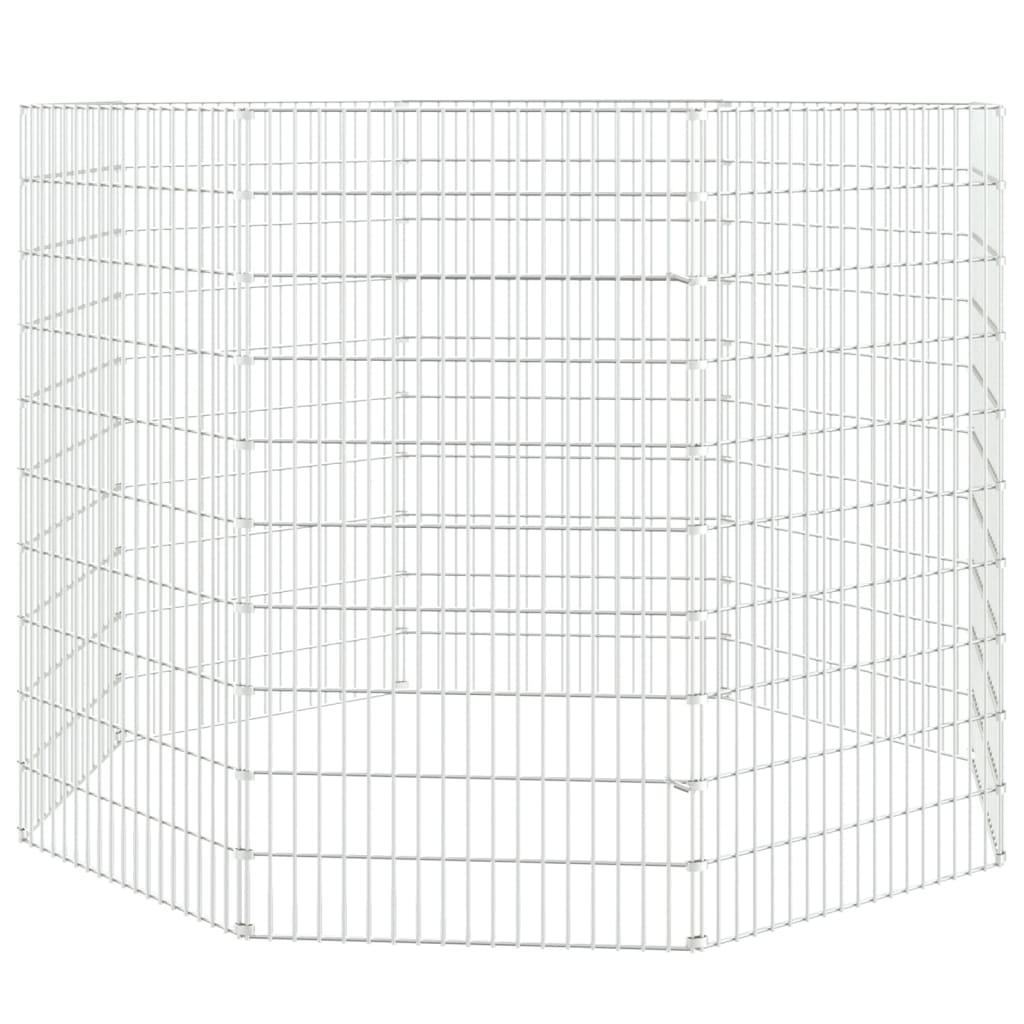 vidaXL Adăpost pentru animale cu 8 panouri, 54x100 cm, fier galvanizat vidaXL Adăpost pentru animale cu 8 panouri, 54x100 cm, fier galvanizat