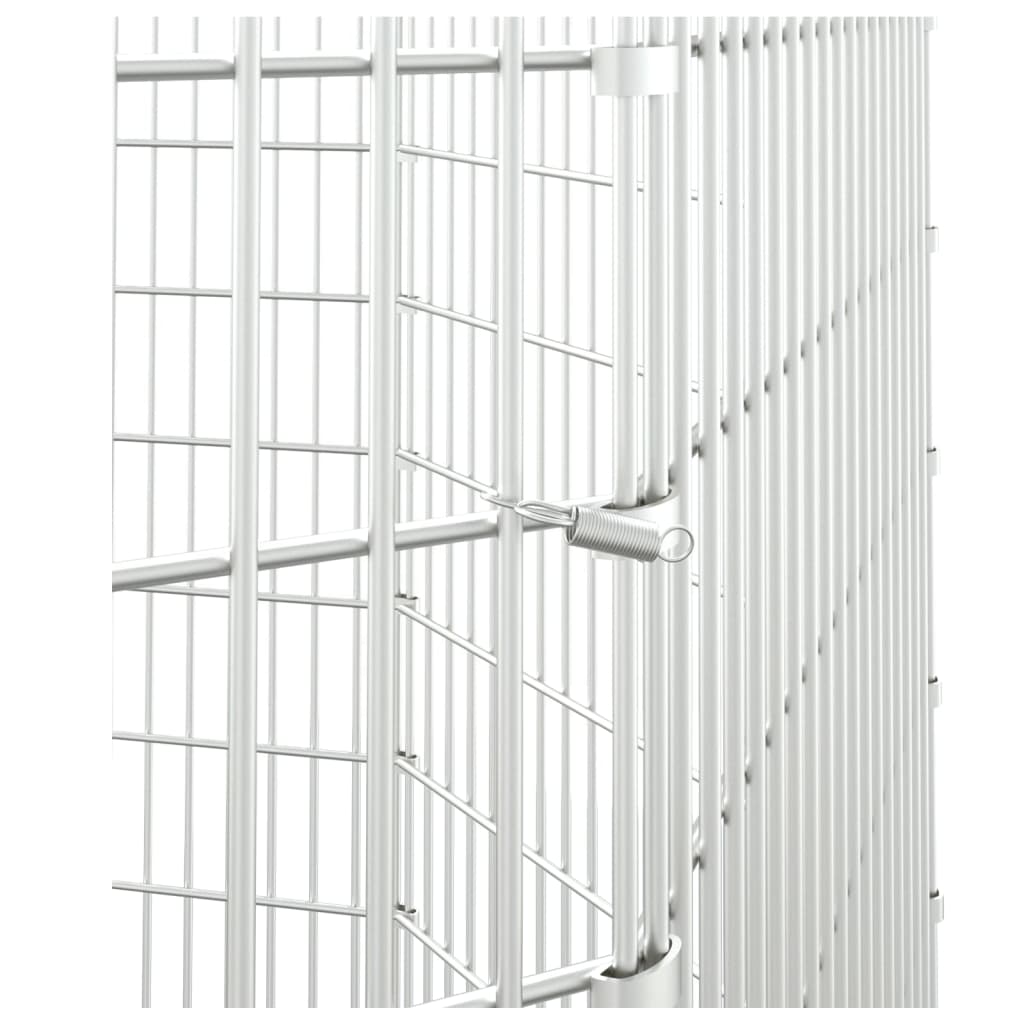 vidaXL Adăpost pentru animale cu 8 panouri, 54x100 cm, fier galvanizat vidaXL Adăpost pentru animale cu 8 panouri, 54x100 cm, fier galvanizat