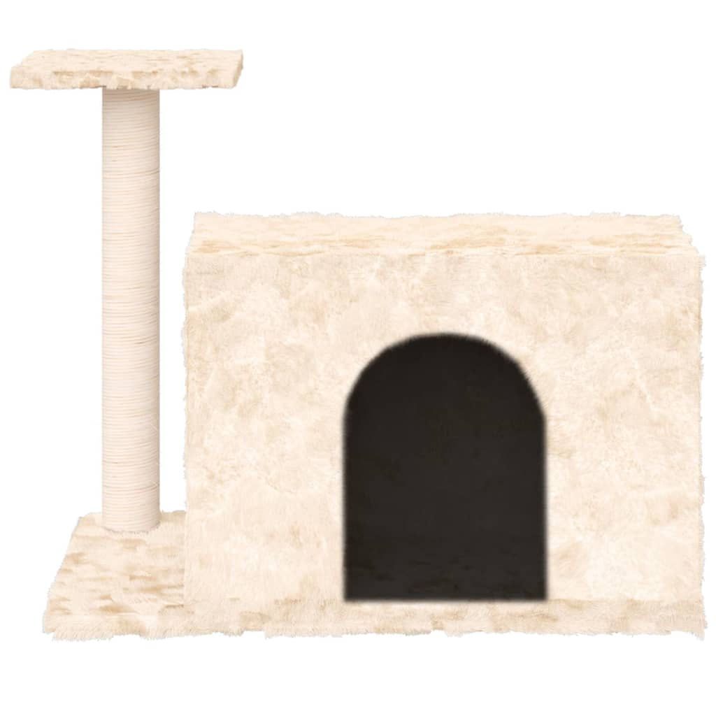 vidaXL Ansamblu de pisici cu stâlp din funie de sisal, crem, 51 cm vidaXL Ansamblu de pisici cu stâlp din funie de sisal, crem, 51 cm