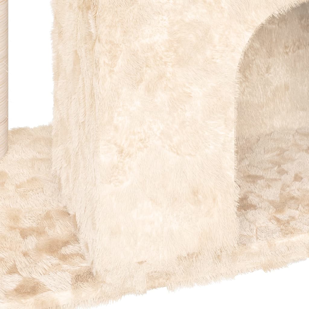 vidaXL Ansamblu de pisici cu stâlp din funie de sisal, crem, 51 cm vidaXL Ansamblu de pisici cu stâlp din funie de sisal, crem, 51 cm