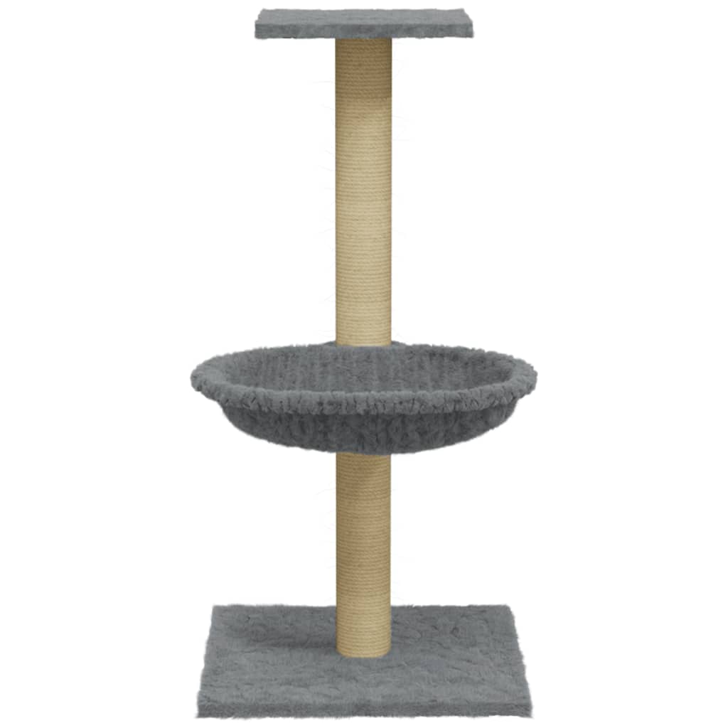 vidaXL Ansamblu de pisici, stâlp din funie sisal, gri deschis, 74 cm vidaXL Ansamblu de pisici, stâlp din funie sisal, gri deschis, 74 cm