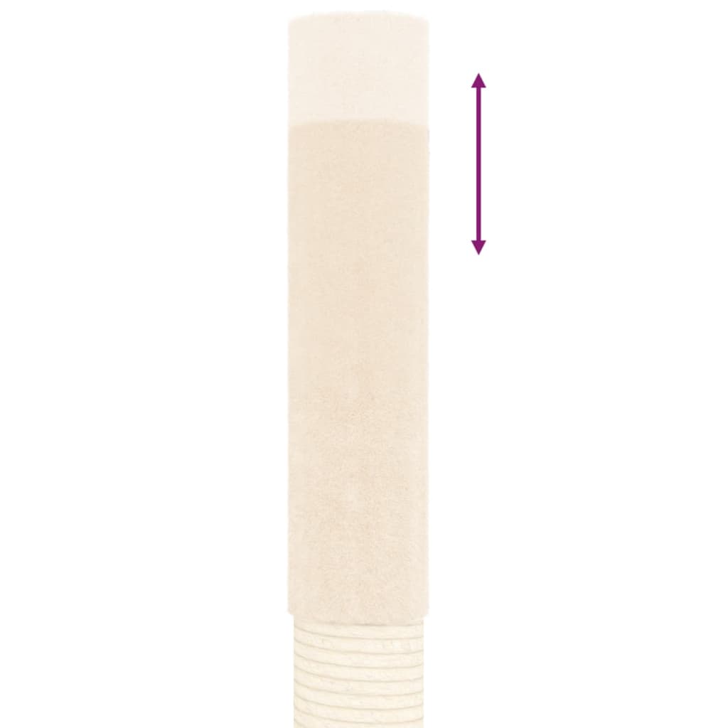 vidaXL Ansamblu pisici din podea până la tavan, crem, 277-303 cm vidaXL Ansamblu pisici din podea până la tavan, crem, 277-303 cm