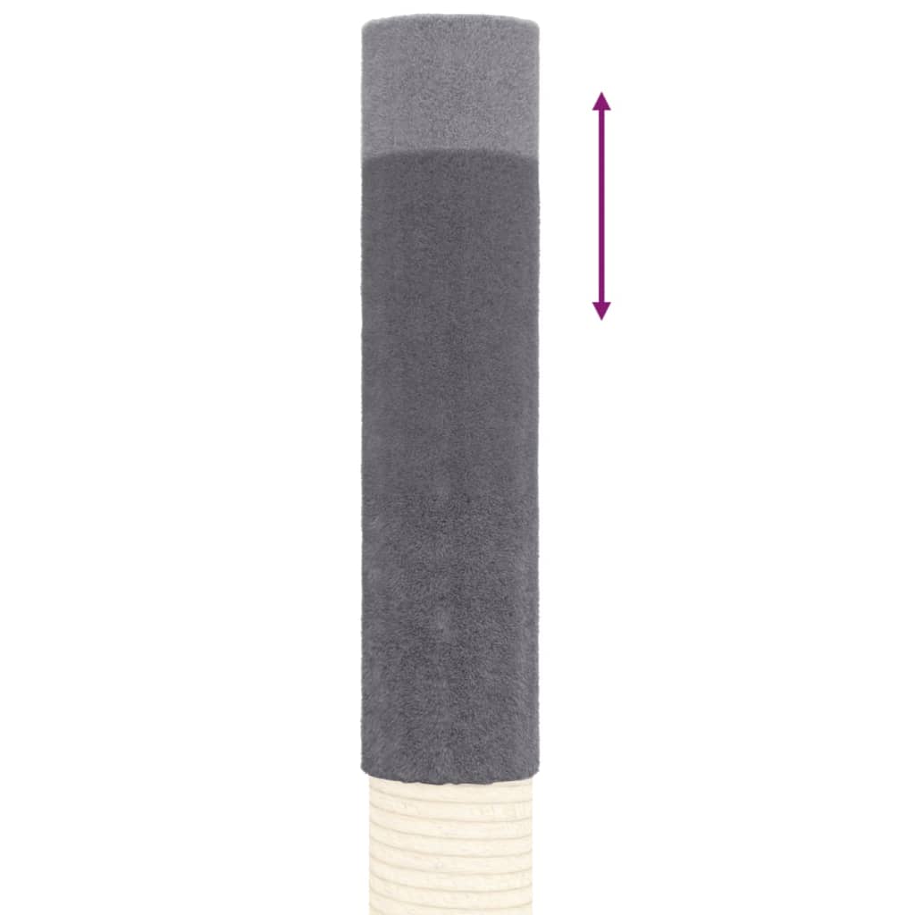 vidaXL Ansamblu pisici din podea până la tavan, gri închis, 277-303 cm vidaXL Ansamblu pisici din podea până la tavan, gri închis, 277-303 cm