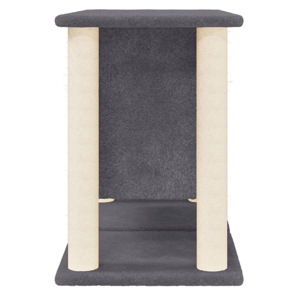 vidaXL Ansamblu de pisici, stâlpi din funie sisal, gri închis, 50 cm vidaXL Ansamblu de pisici, stâlpi din funie sisal, gri închis, 50 cm
