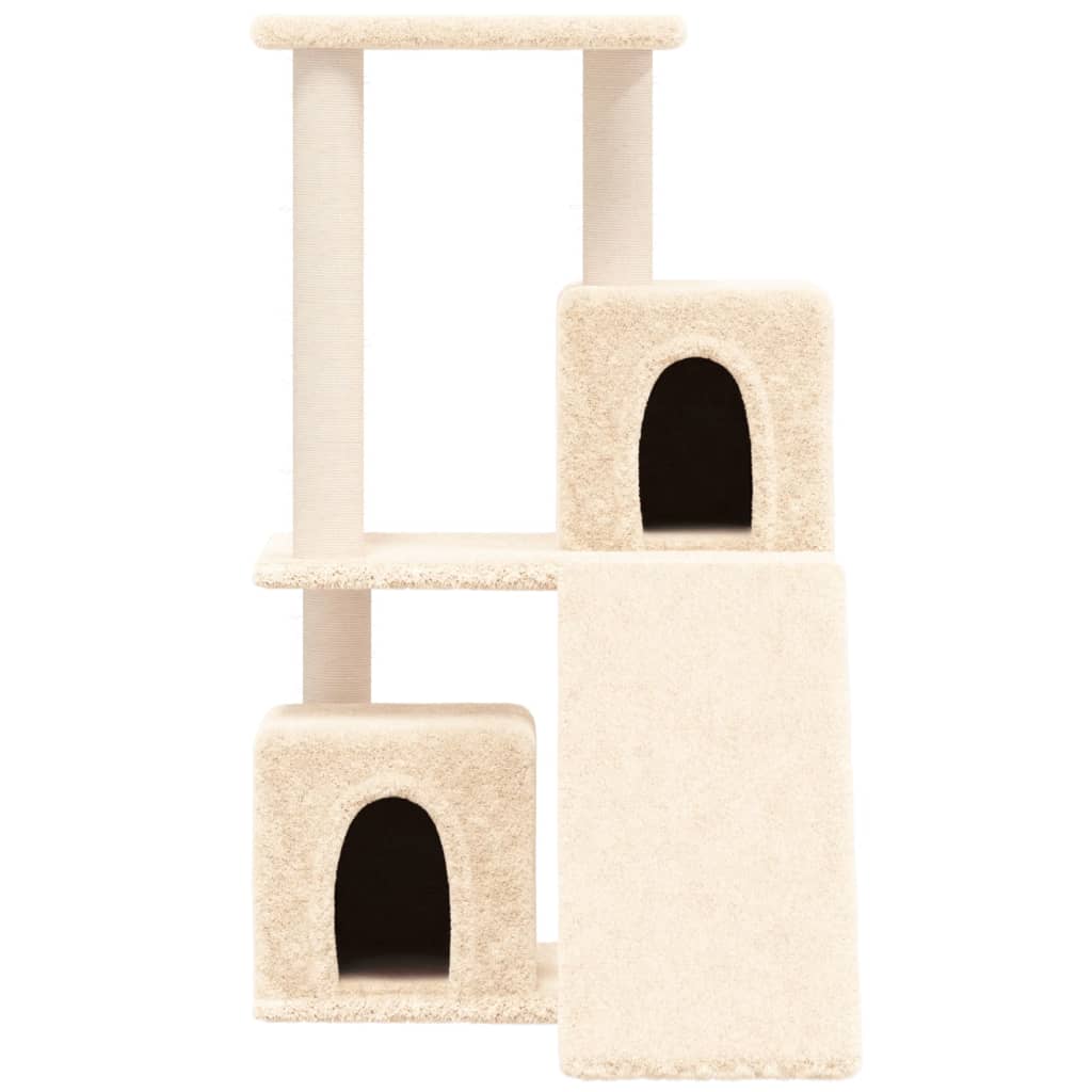 vidaXL Ansamblu de pisici cu stâlpi din funie de sisal, crem, 82 cm vidaXL Ansamblu de pisici cu stâlpi din funie de sisal, crem, 82 cm