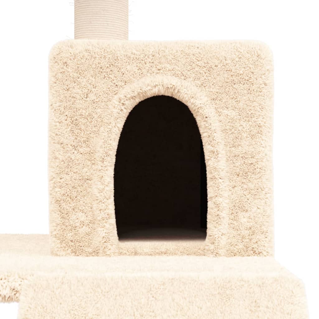 vidaXL Ansamblu de pisici cu stâlpi din funie de sisal, crem, 82 cm vidaXL Ansamblu de pisici cu stâlpi din funie de sisal, crem, 82 cm