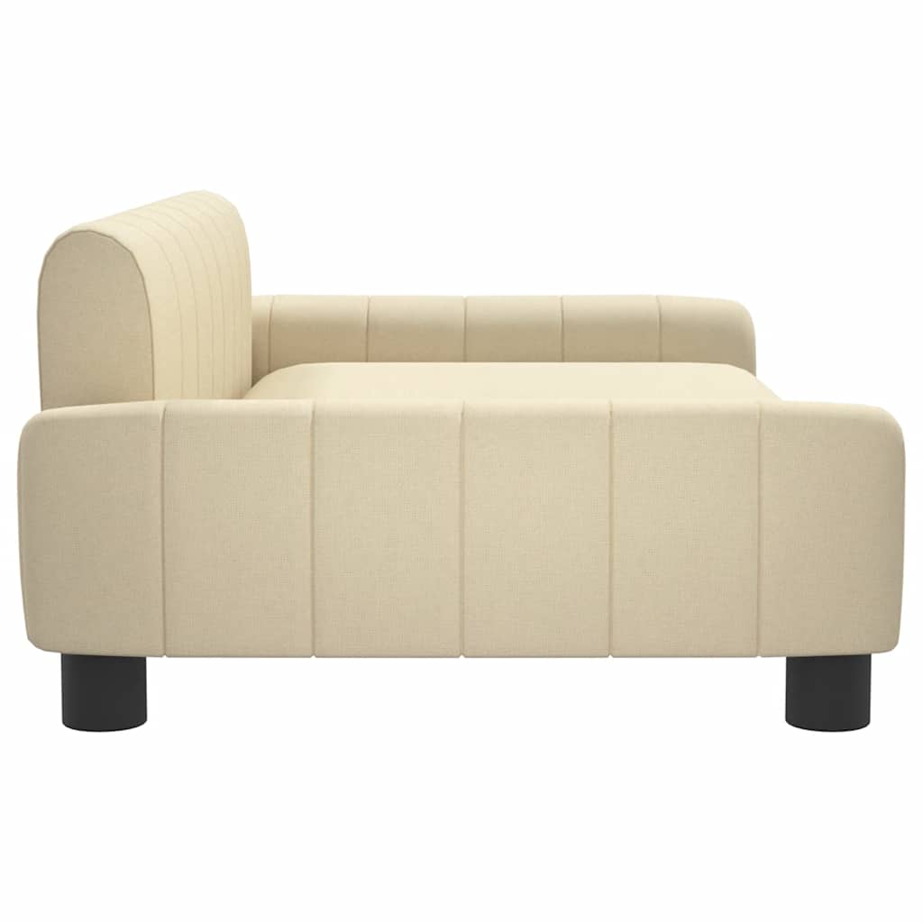 vidaXL Pat de câini, crem, 90x53x30 cm, material textil