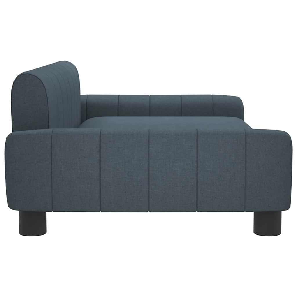 vidaXL Pat de câini, gri închis, 90x53x30 cm, material textil vidaXL Pat de câini, gri închis, 90x53x30 cm, material textil