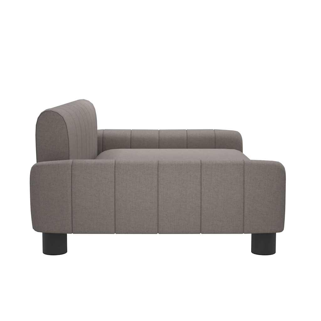 vidaXL Pat de câini, taupe, 90x53x30 cm, material textil vidaXL Pat de câini, taupe, 90x53x30 cm, material textil