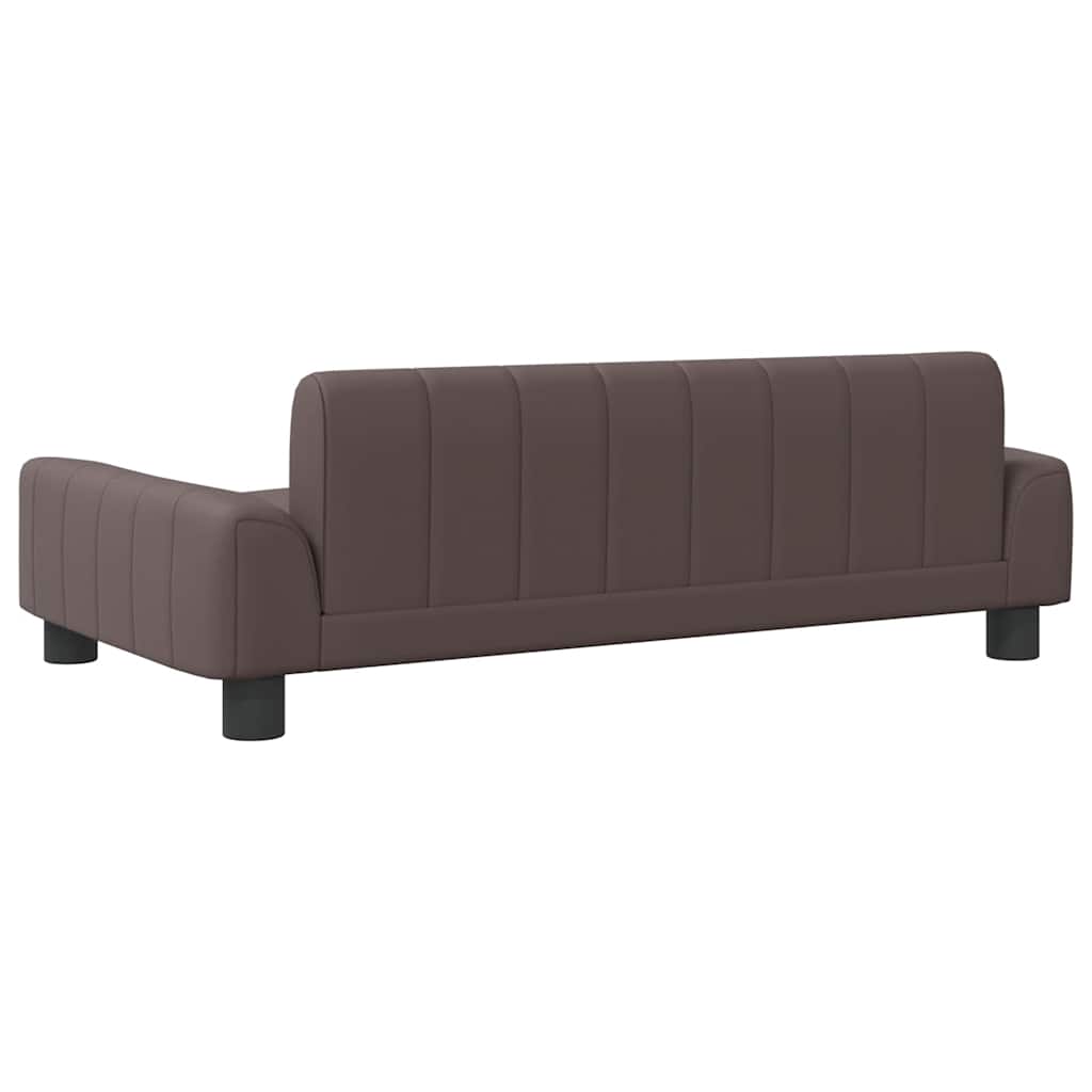 vidaXL Pat de câini, maro, 90x53x30 cm, piele ecologică vidaXL Pat de câini, maro, 90x53x30 cm, piele ecologică
