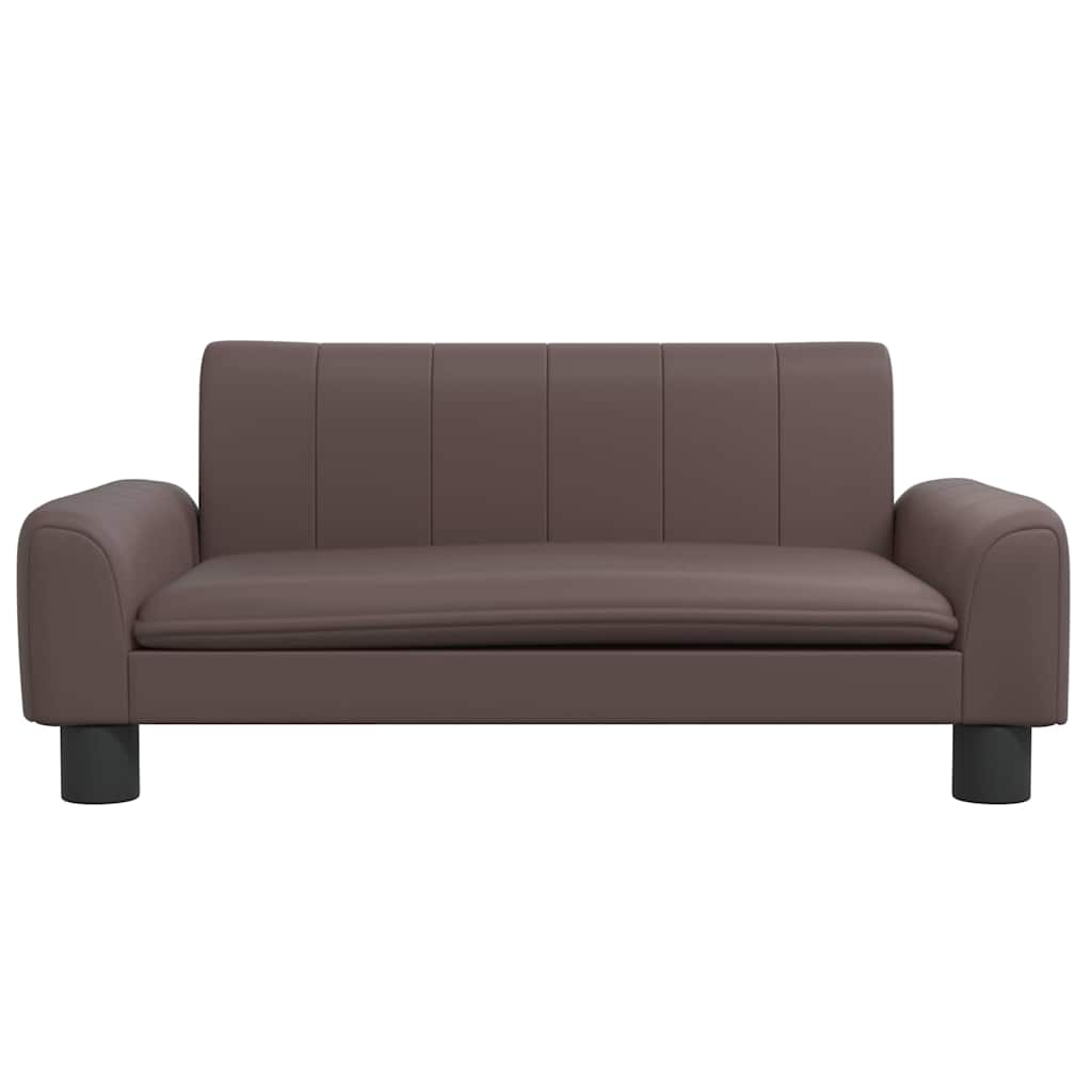 vidaXL Pat de câini, maro, 70x45x30 cm, piele ecologică vidaXL Pat de câini, maro, 70x45x30 cm, piele ecologică