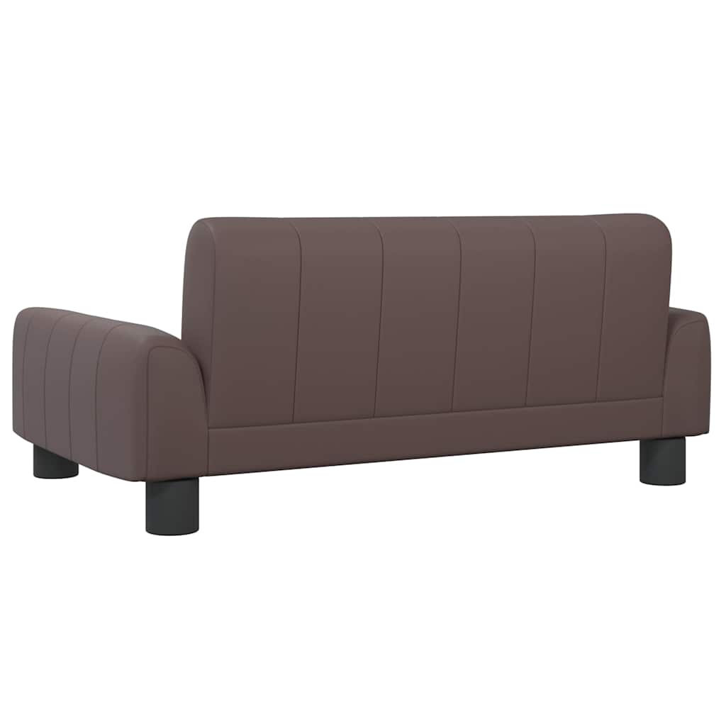 vidaXL Pat de câini, maro, 70x45x30 cm, piele ecologică vidaXL Pat de câini, maro, 70x45x30 cm, piele ecologică