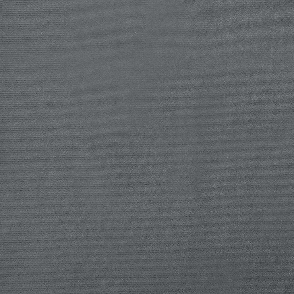 vidaXL Pat de câini, gri închis, 80x45x30 cm, catifea