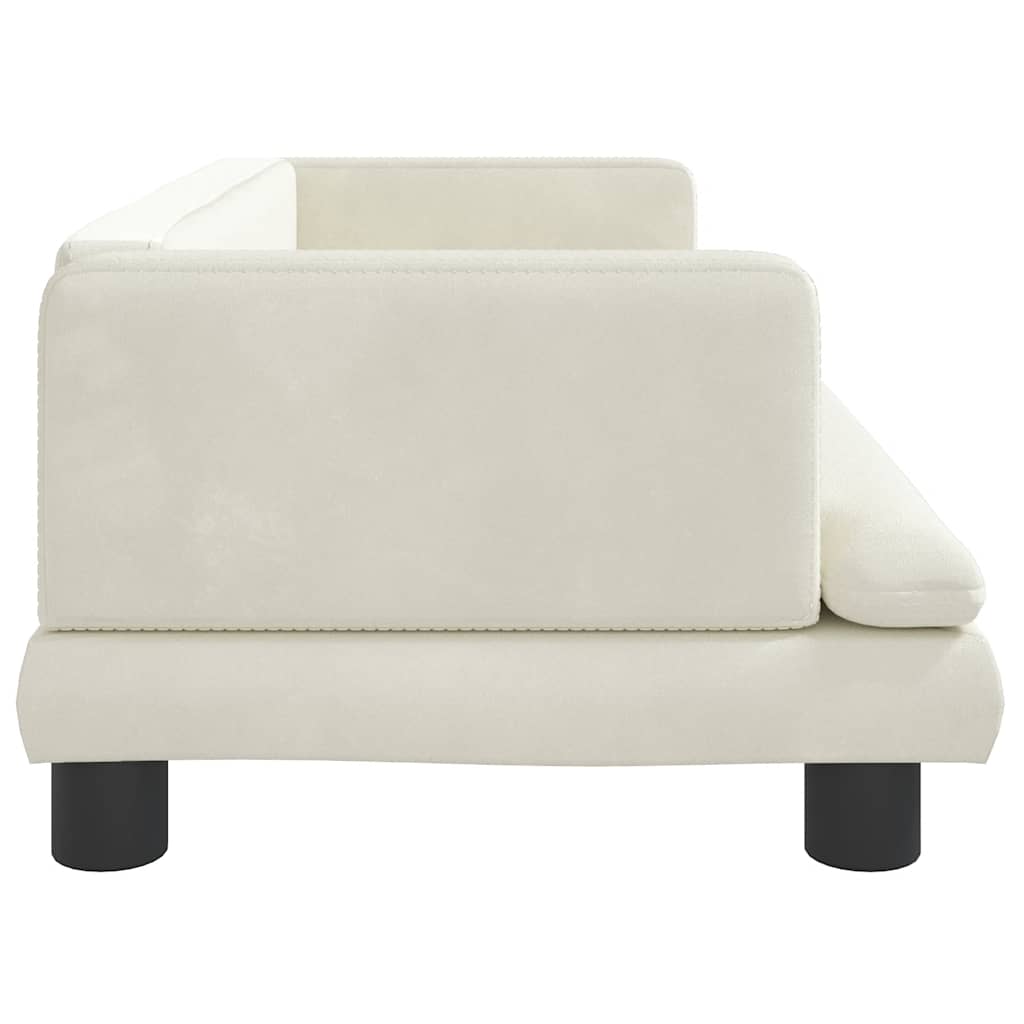 vidaXL Pat de câini, crem, 80x45x30 cm, catifea vidaXL Pat de câini, crem, 80x45x30 cm, catifea
