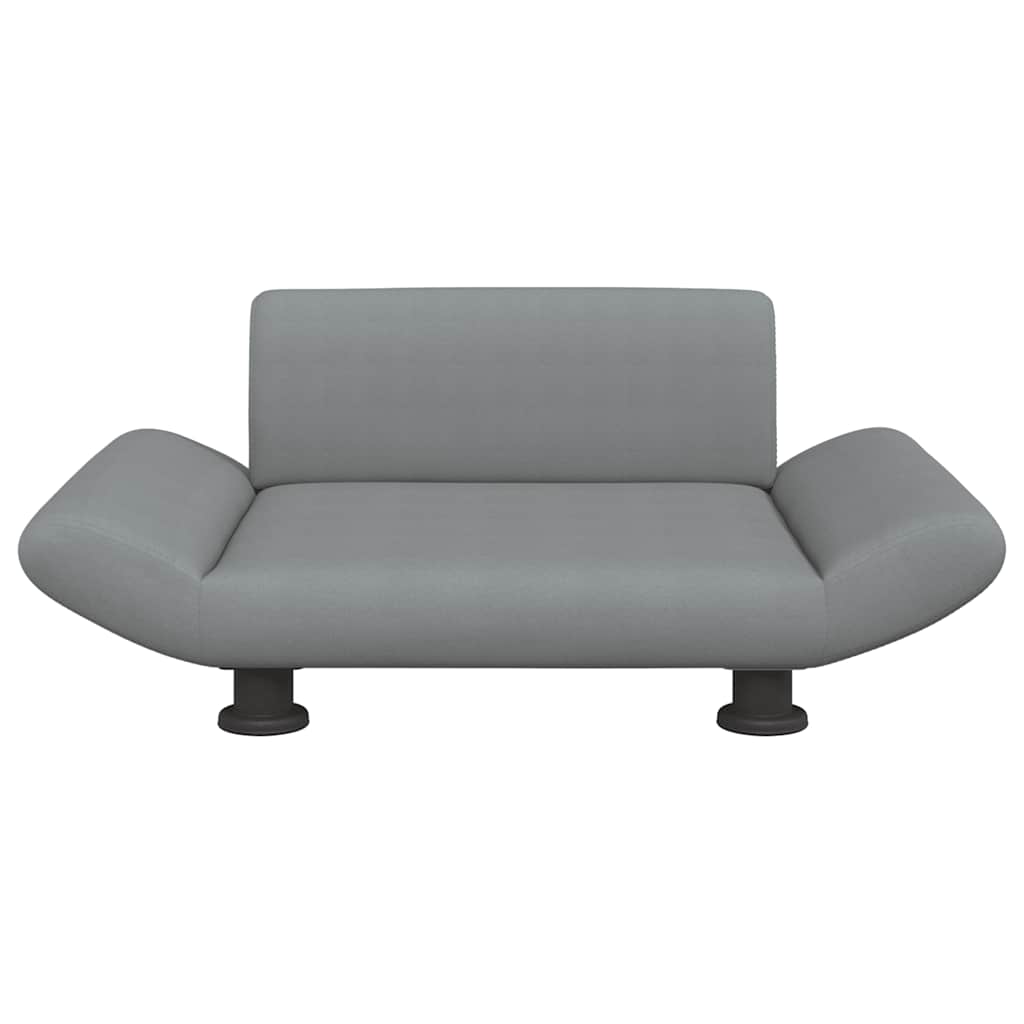 vidaXL Pat de câini, gri deschis, 70x45x28 cm, material textil