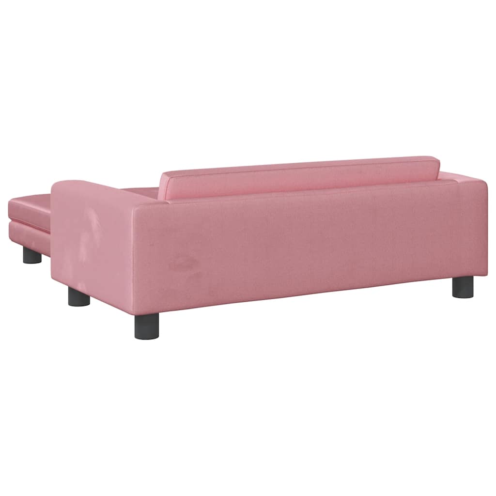 vidaXL Pat pentru câini cu extensie, roz, 100x50x30 cm, catifea vidaXL Pat pentru câini cu extensie, roz, 100x50x30 cm, catifea