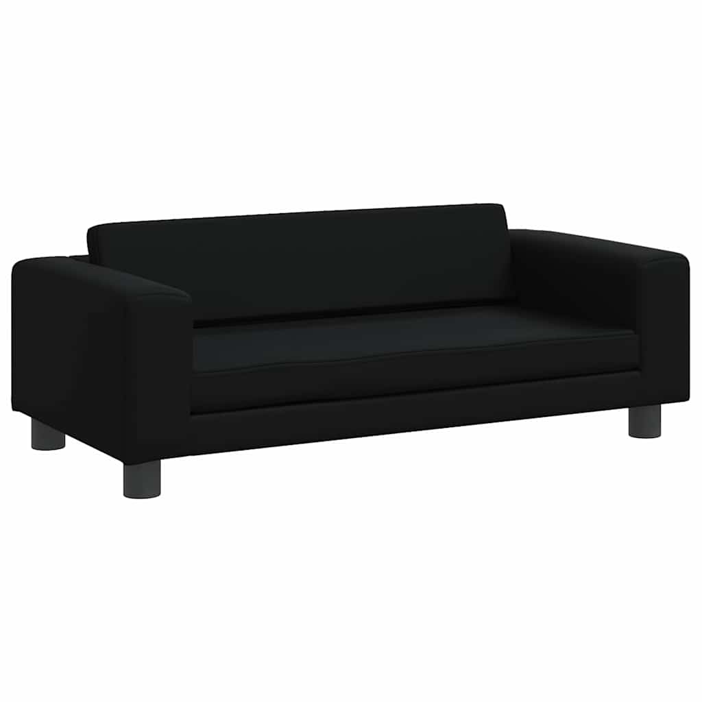 vidaXL Pat pentru câini cu extensie, negru, 100x50x30 cm, piele eco vidaXL Pat pentru câini cu extensie, negru, 100x50x30 cm, piele eco