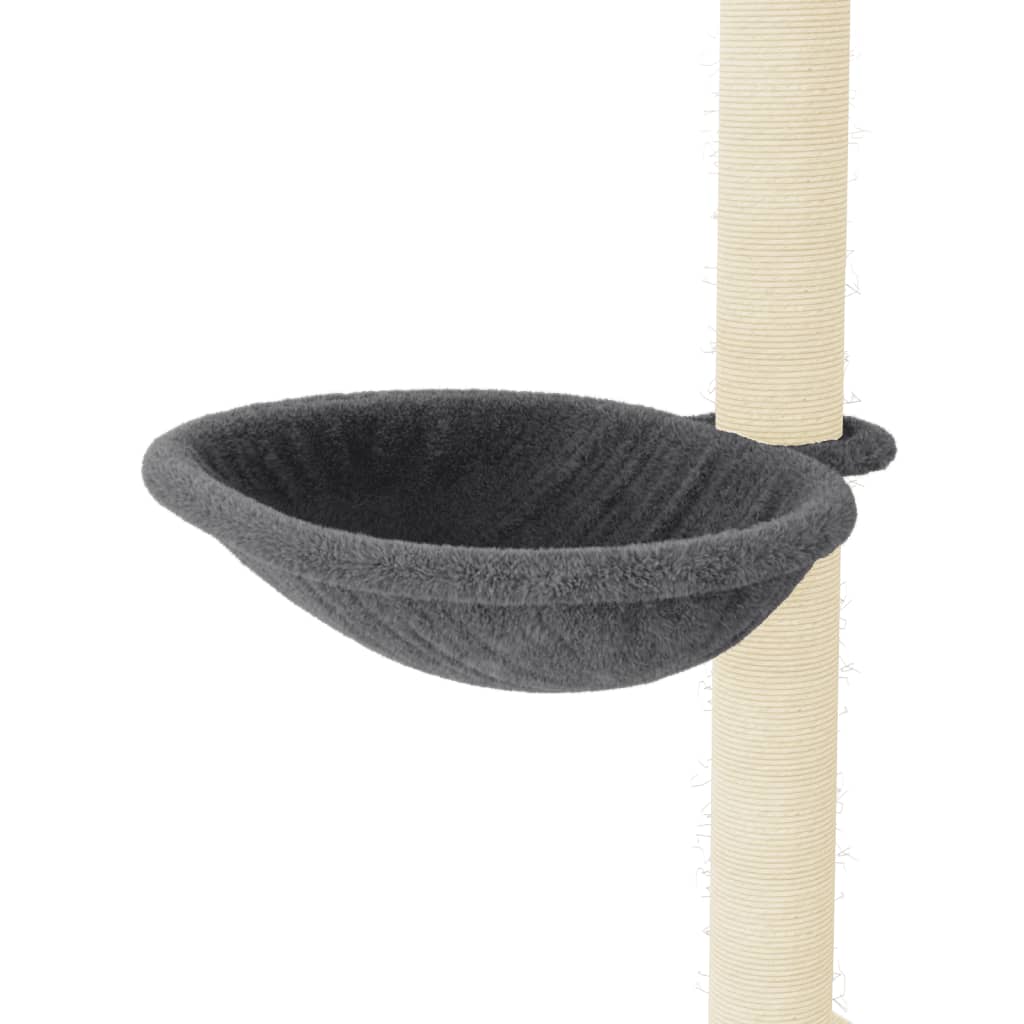 vidaXL Ansamblu de pisici, stâlpi din funie sisal, gri închis, 95 cm vidaXL Ansamblu de pisici, stâlpi din funie sisal, gri închis, 95 cm