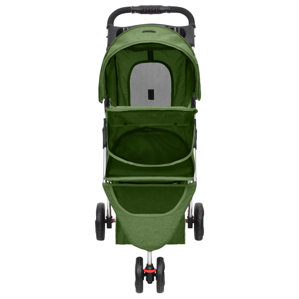 vidaXL Cărucior pliabil pentru câini verde 80x46x98 cm țesătură Oxford vidaXL Cărucior pliabil pentru câini verde 80x46x98 cm țesătură Oxford