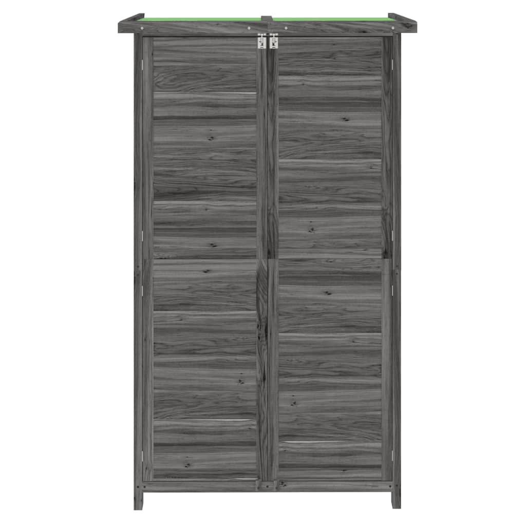 vidaXL Magazie de unelte pentru grădină gri 83x57x140cm lemn masiv pin vidaXL Magazie de unelte pentru grădină gri 83x57x140cm lemn masiv pin