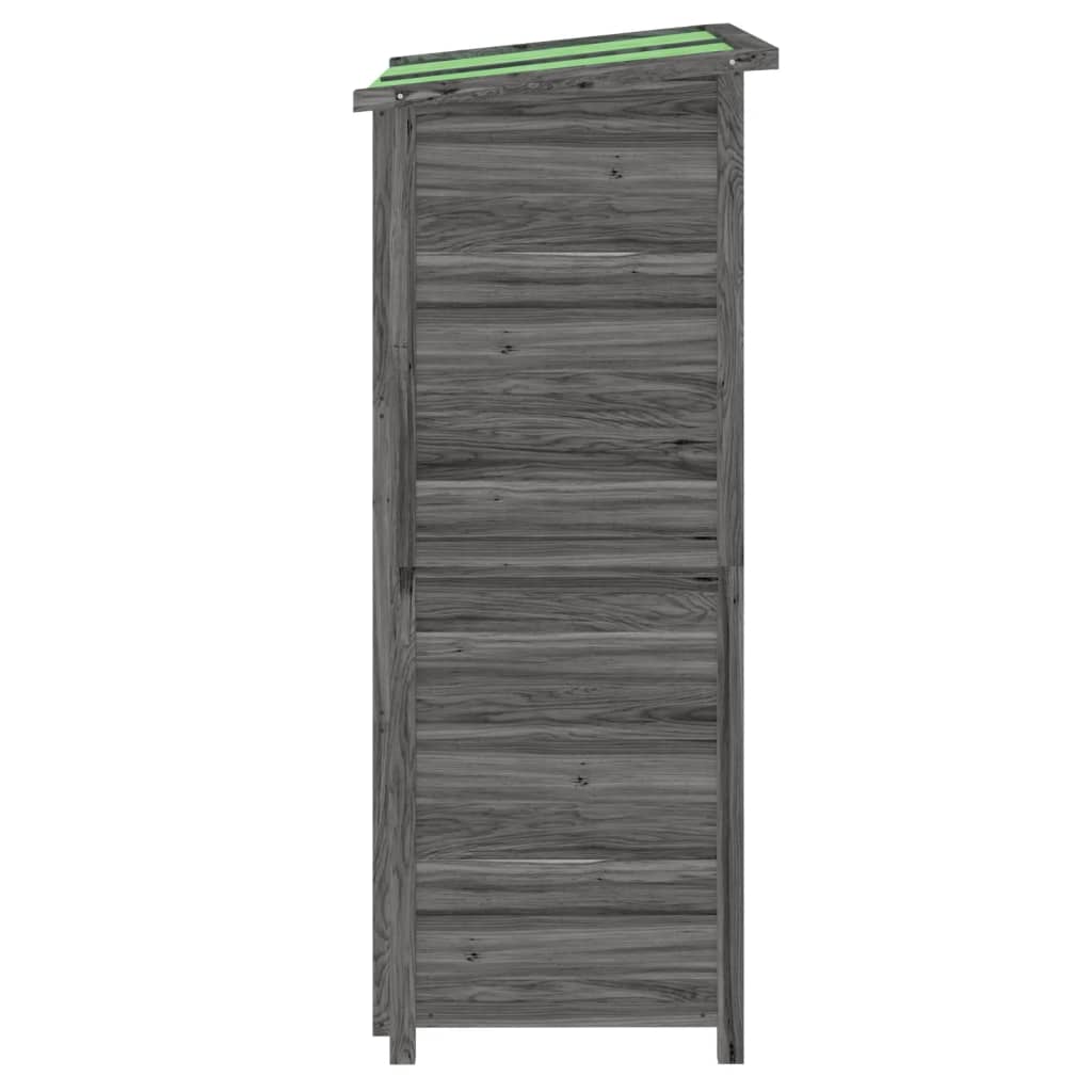 vidaXL Magazie de unelte pentru grădină gri 83x57x140cm lemn masiv pin vidaXL Magazie de unelte pentru grădină gri 83x57x140cm lemn masiv pin
