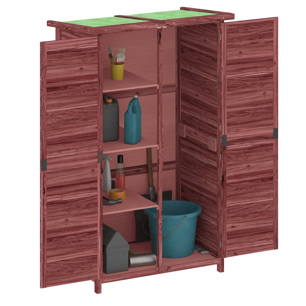 vidaXL Magazie de unelte de grădină cafeniu 83x57x140cm lemn masiv pin vidaXL Magazie de unelte de grădină cafeniu 83x57x140cm lemn masiv pin
