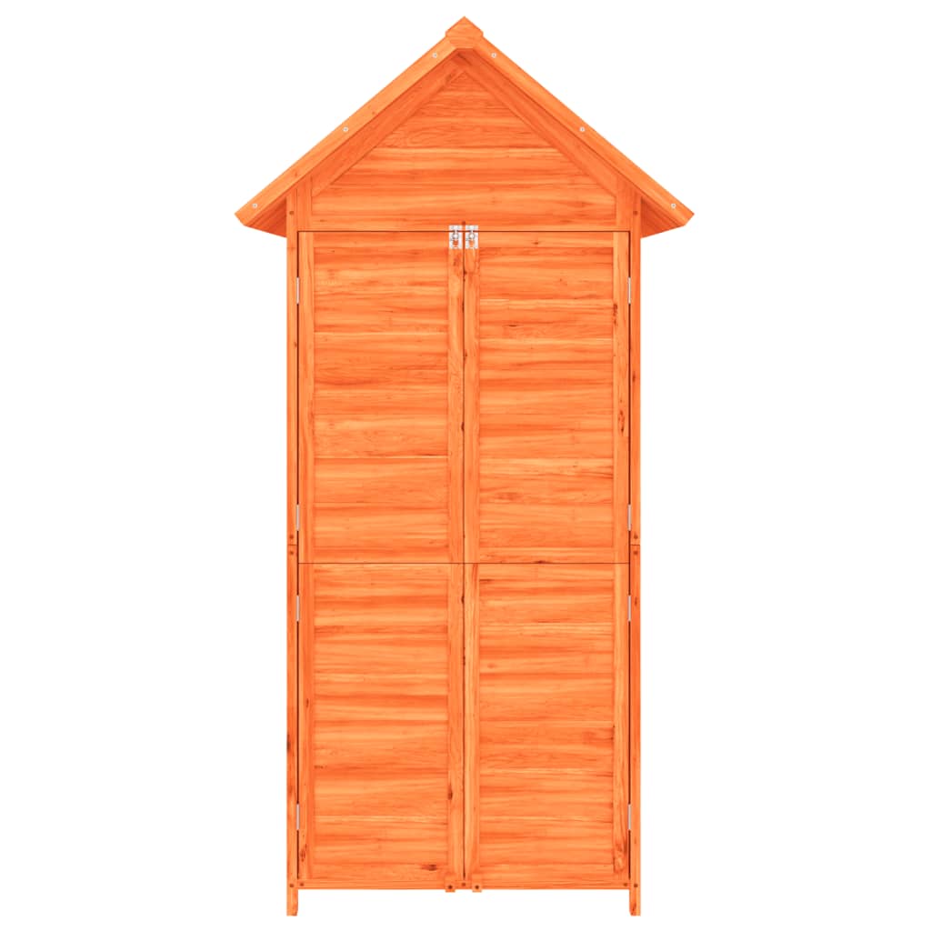 vidaXL Magazie de unelte de grădină maro 89x52,5x175cm lemn masiv pin vidaXL Magazie de unelte de grădină maro 89x52,5x175cm lemn masiv pin