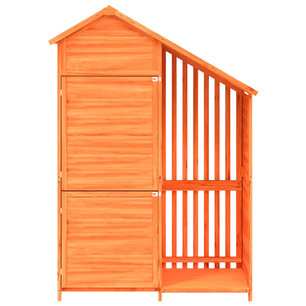vidaXL Magazie de unelte de grădină maro 120x53,5x170cm lemn masiv pin vidaXL Magazie de unelte de grădină maro 120x53,5x170cm lemn masiv pin