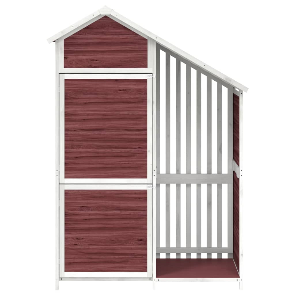 vidaXL Magazie de unelte grădină cafeniu 120x53,5x170cm lemn masiv pin vidaXL Magazie de unelte grădină cafeniu 120x53,5x170cm lemn masiv pin