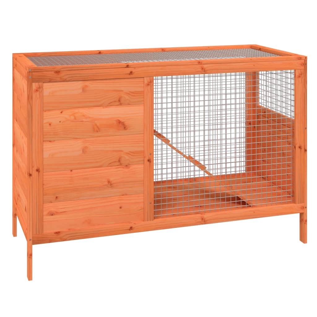 vidaXL Cușcă pentru iepuri maro 103x44x69,5 cm lemn masiv de pin vidaXL Cușcă pentru iepuri maro 103x44x69,5 cm lemn masiv de pin