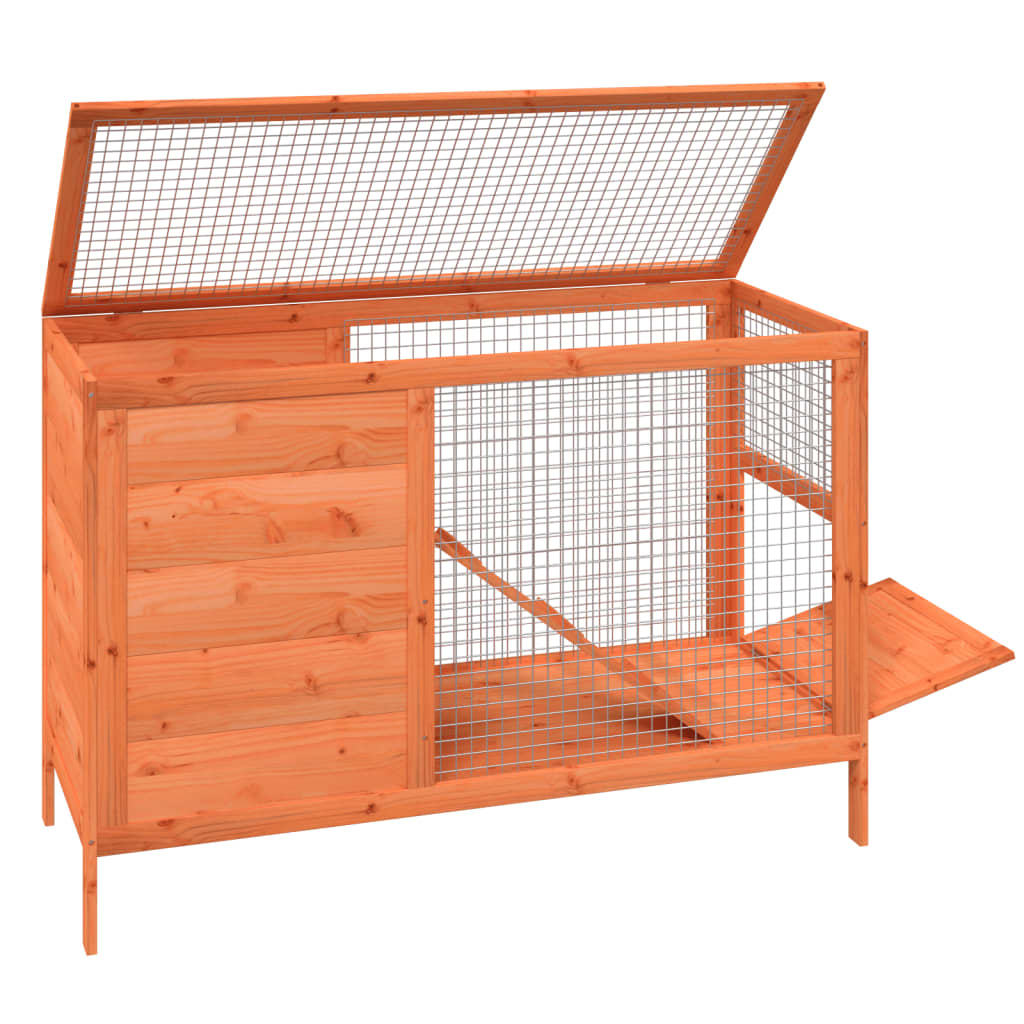 vidaXL Cușcă pentru iepuri maro 103x44x69,5 cm lemn masiv de pin vidaXL Cușcă pentru iepuri maro 103x44x69,5 cm lemn masiv de pin